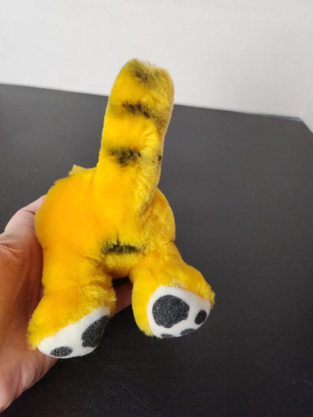 Vintage 80s Garfield Car Trunk Plush Crushed Kitty Back Half Tail Car Ornament